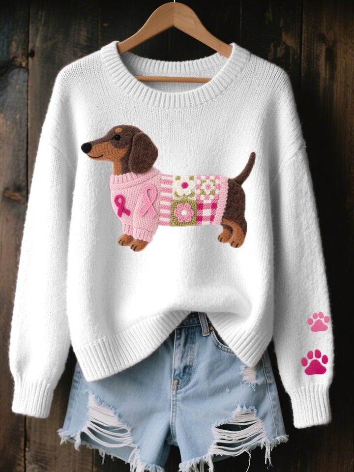 Julie | Playful Dachshund Knitted Sweater