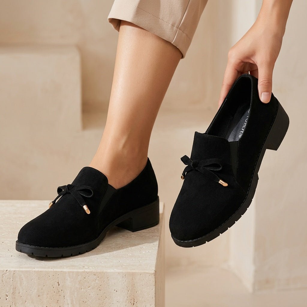 Andrea | Bow-Detail Slip-On Loafers