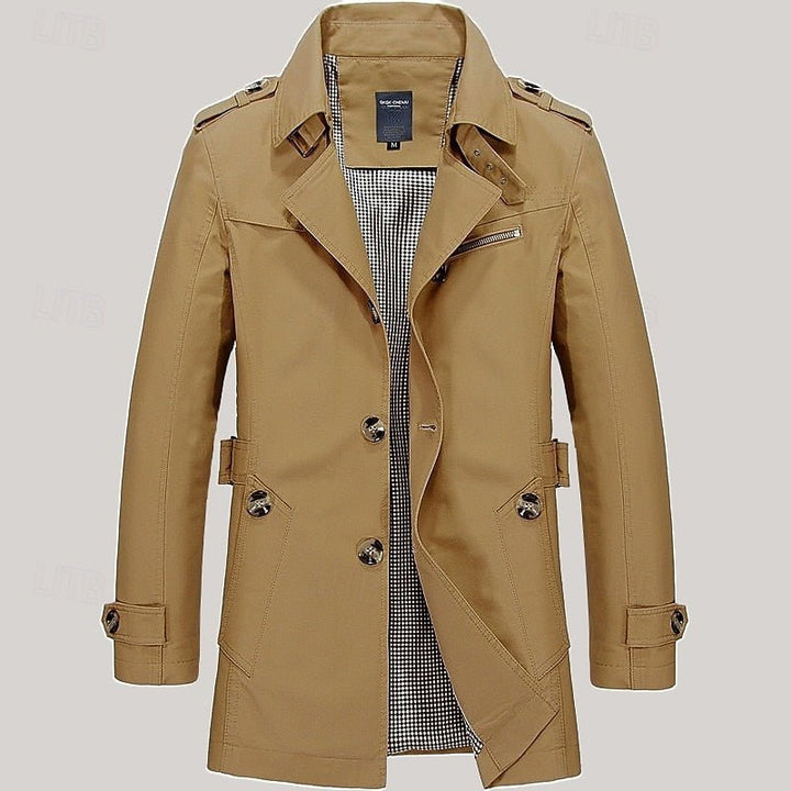 Thomas | Refined Single Breasted Trench Coat
