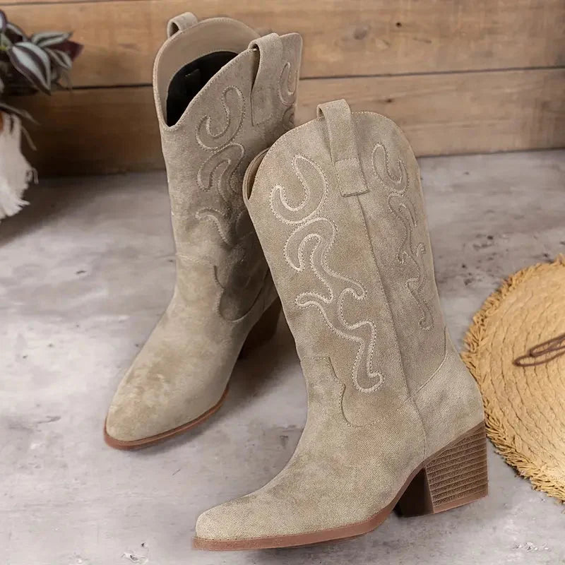 Kaitlyn | Elegant Ankle Style Cowboy Boots