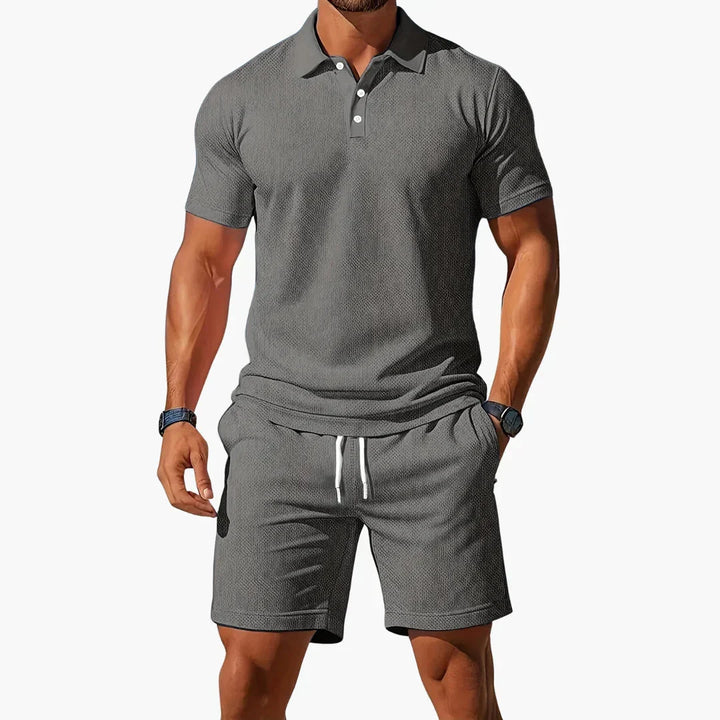 Robert | Summer Polo Shirt and Shorts Set for Men