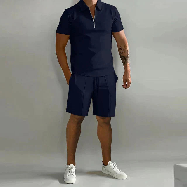 Jaxon | Refined Polo Shirts and Tailored Shorts Set