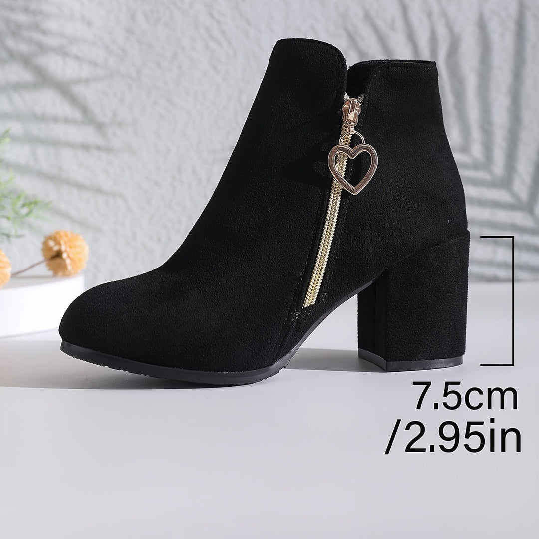 Josie | Elegant Block-Heel Ankle Boots