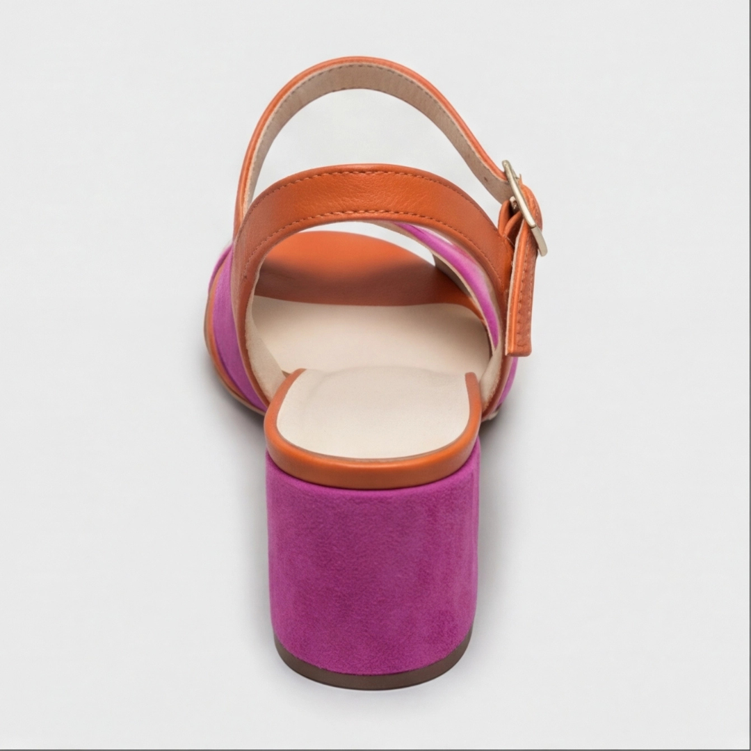 Naomi | Orthopedic Color Block Chunky Heels