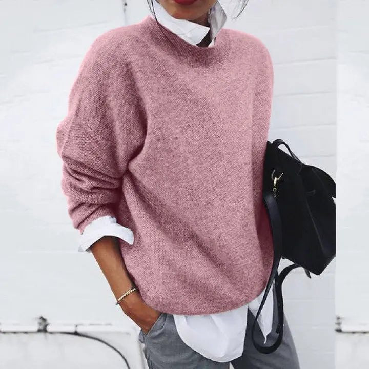Eloise | Relaxed-Fit Crew-Neck Cashmere Blend Sweater