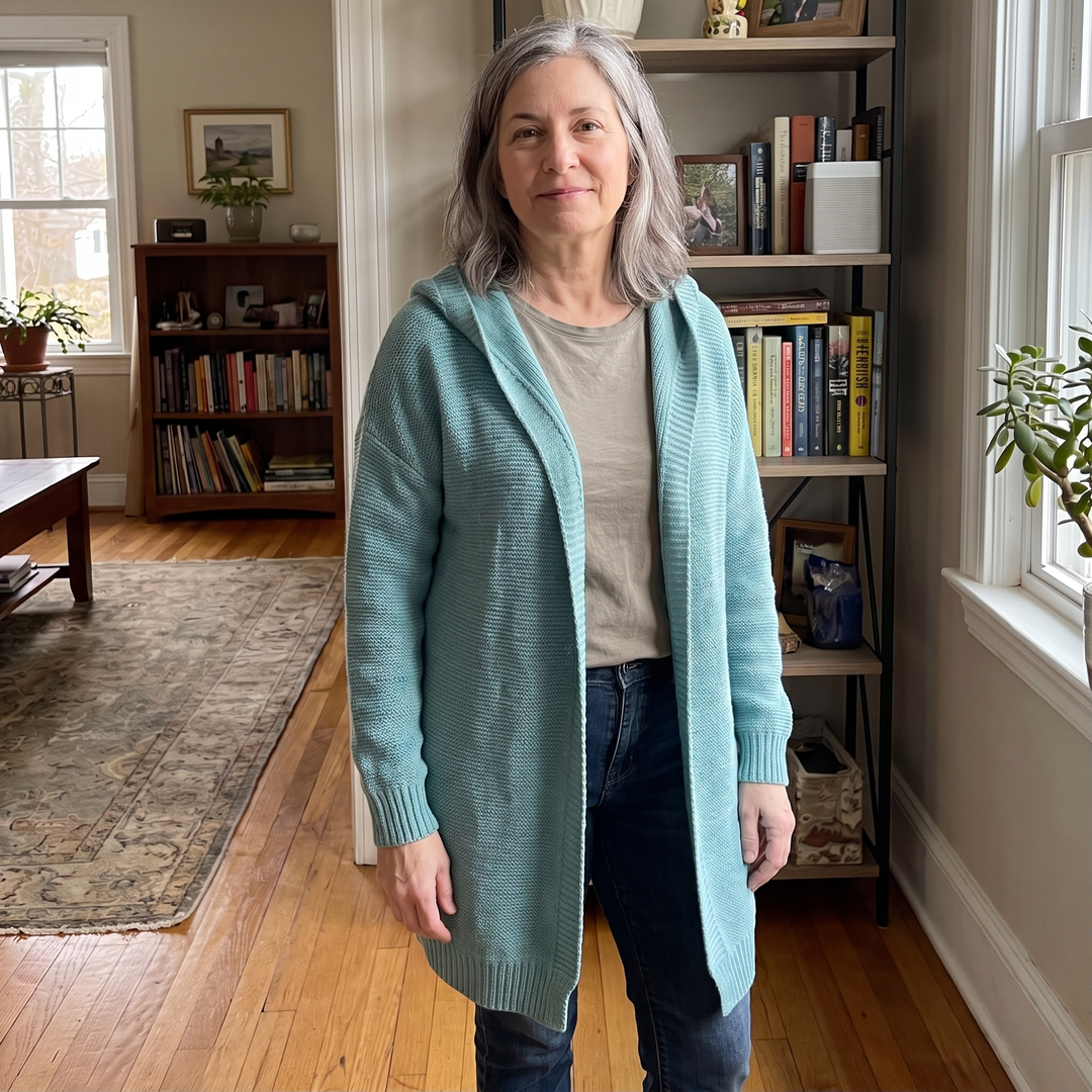 Adeline | Oversized Drape Loose Knit Cardigan