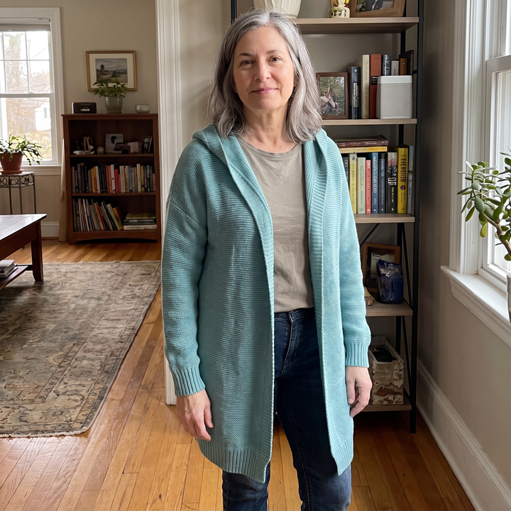 Adeline | Oversized Drape Loose Knit Cardigan