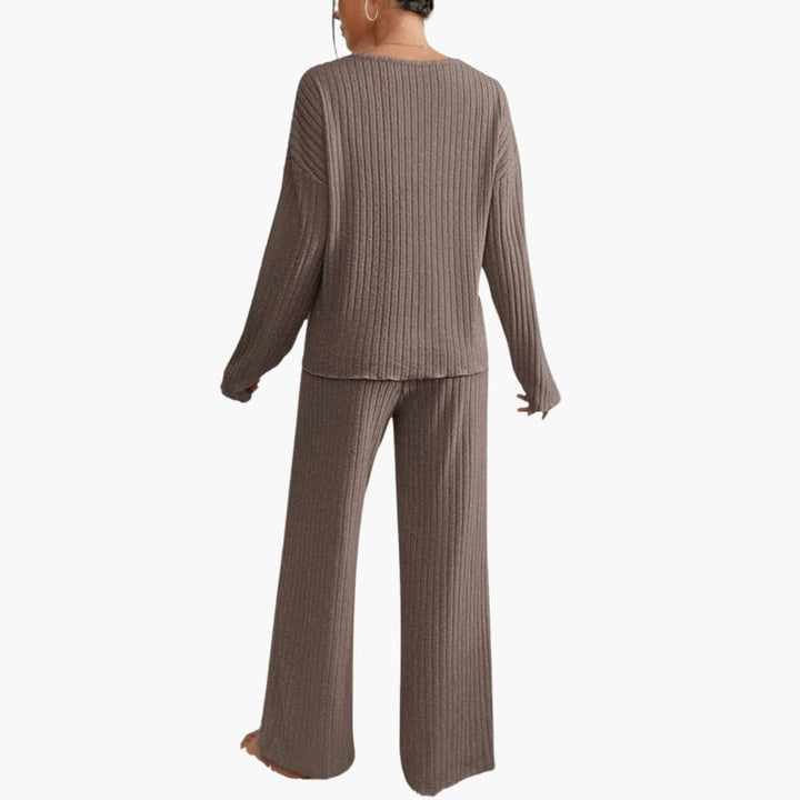 Lydia | Elegant Ribbed Knit Lounge Set