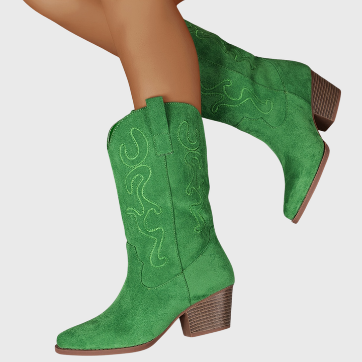 Lena | Stylish And Comfortable Wide-Calf Cowboy Boots