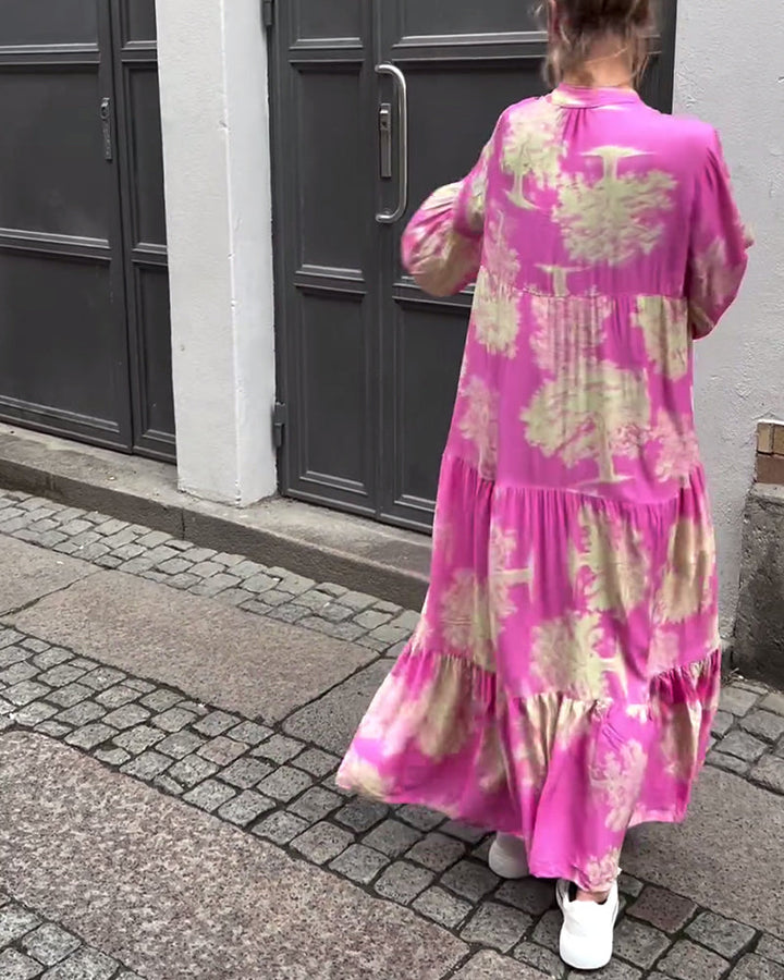 AZRIELLE – LONG FLORAL DRESS