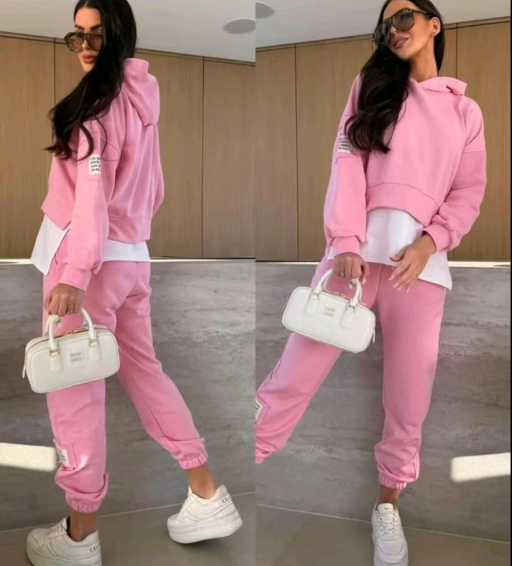 THALIRYN – HOODED CASUAL SWEATSHIRT SET