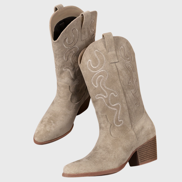 Lena | Stylish And Comfortable Wide-Calf Cowboy Boots