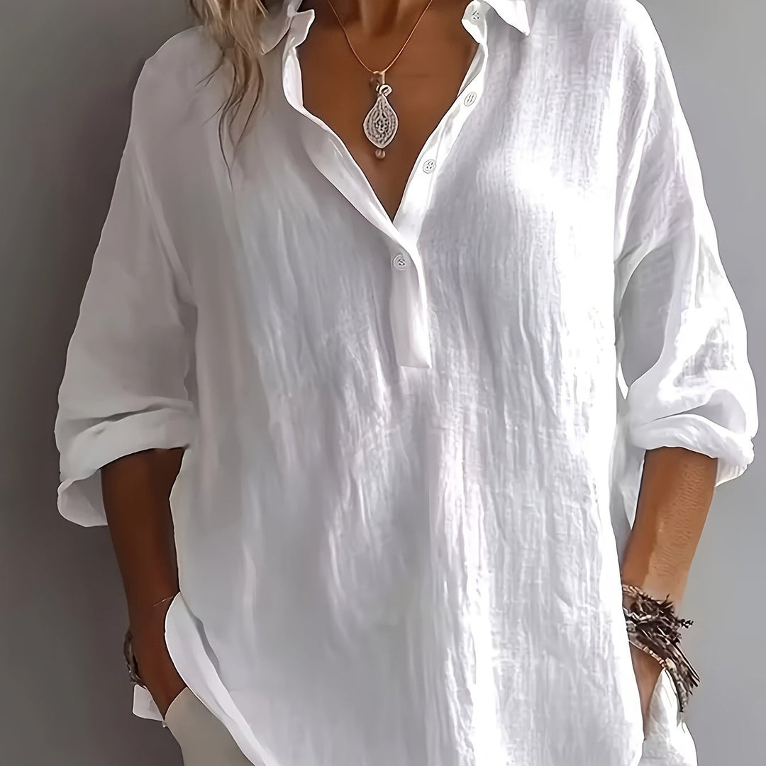Bailey | Effortless Style Relaxed Collared Blouse