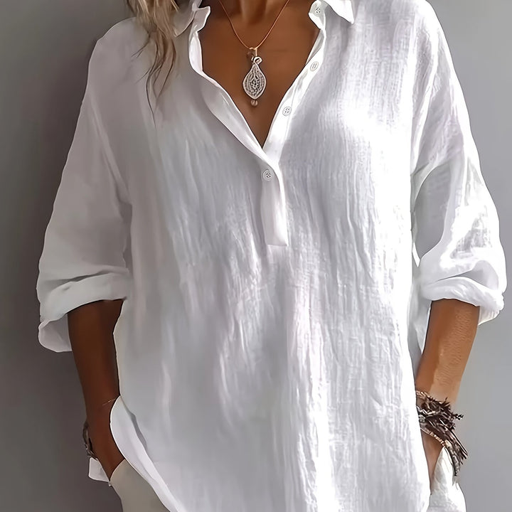 Bailey | Effortless Style Relaxed Collared Blouse
