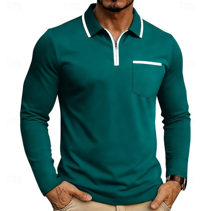 Zion | Refined Quarter-Zip Polo Shirt