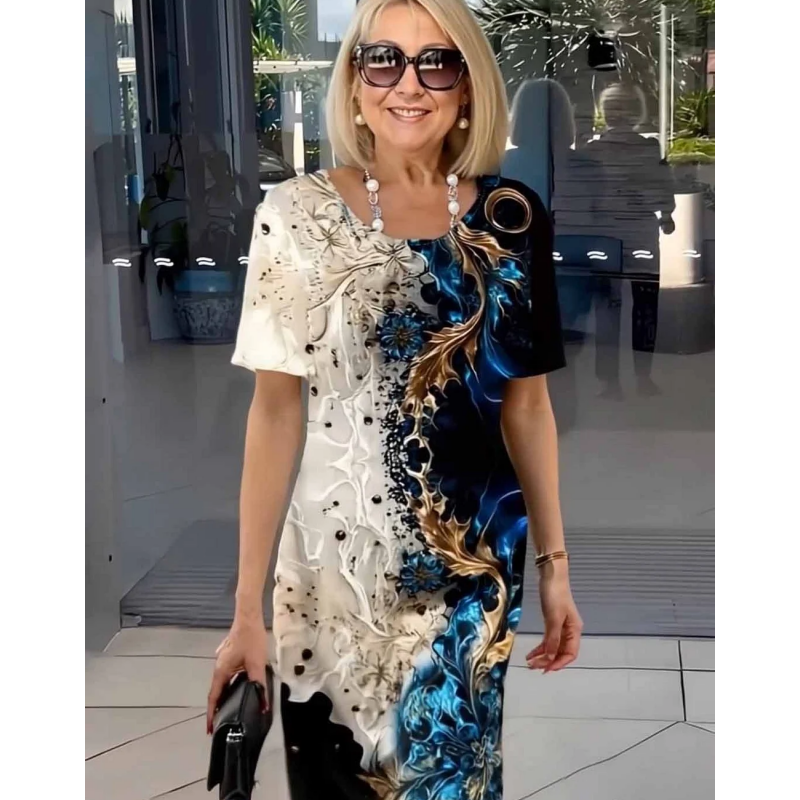 ELIA – BREEZY 3D FLORAL DRESS