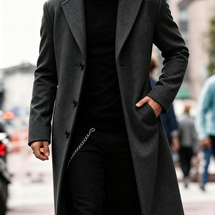 Adrian | Refined Long Trench Coat