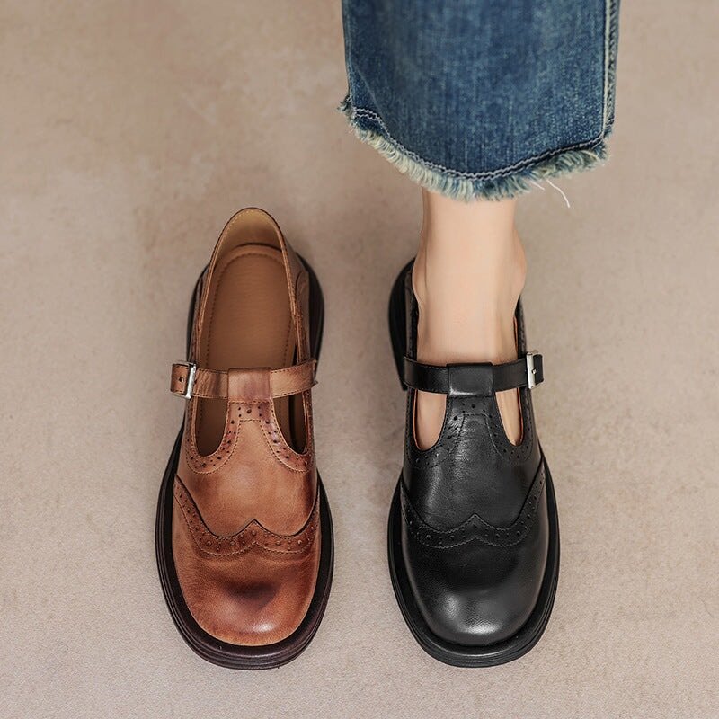 Madelyn | Chic Vintage-Inspired Strap Loafers