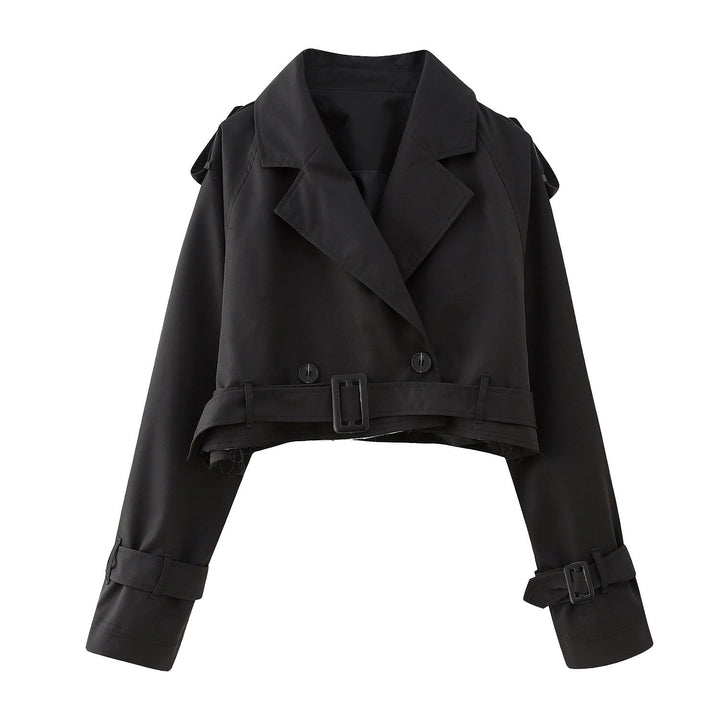 Bailey | Women's Chic Cropped Belted Trench Coat