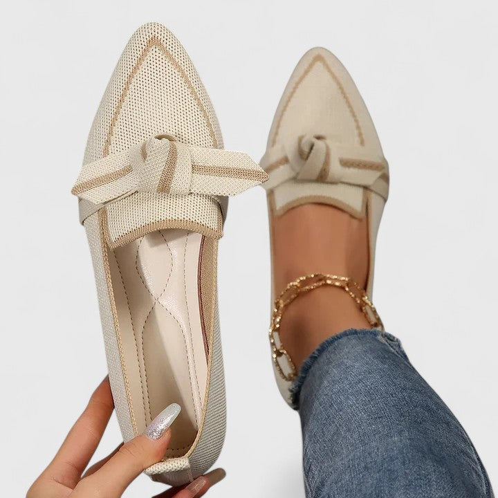 Adeline | Women's Pointed-Toe Knot Loafers