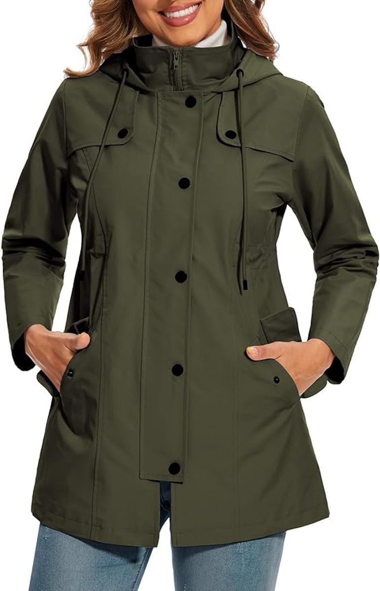 Eliza | Waterproof Hooded Rain Jacket