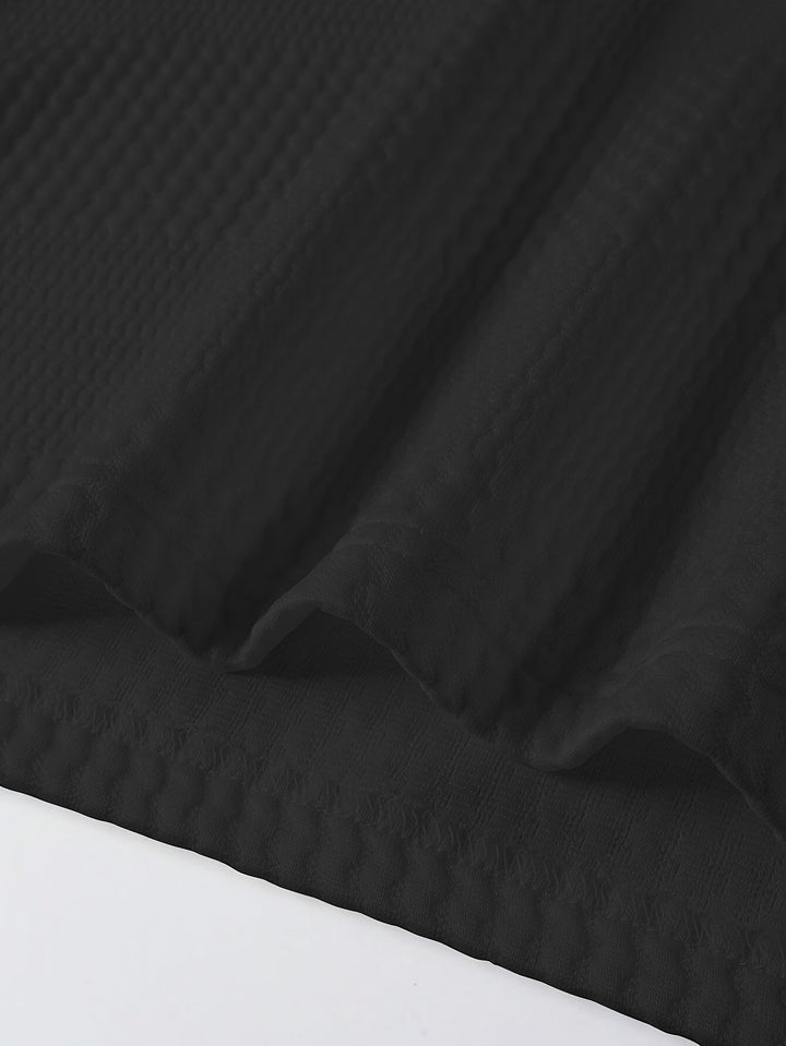 Calvin | Textured Long-Sleeve Polo Shirt