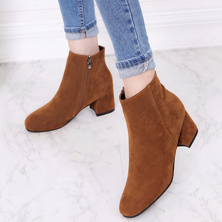 Eliana | Elegant Suede-Finish Chelsea Ankle Boots