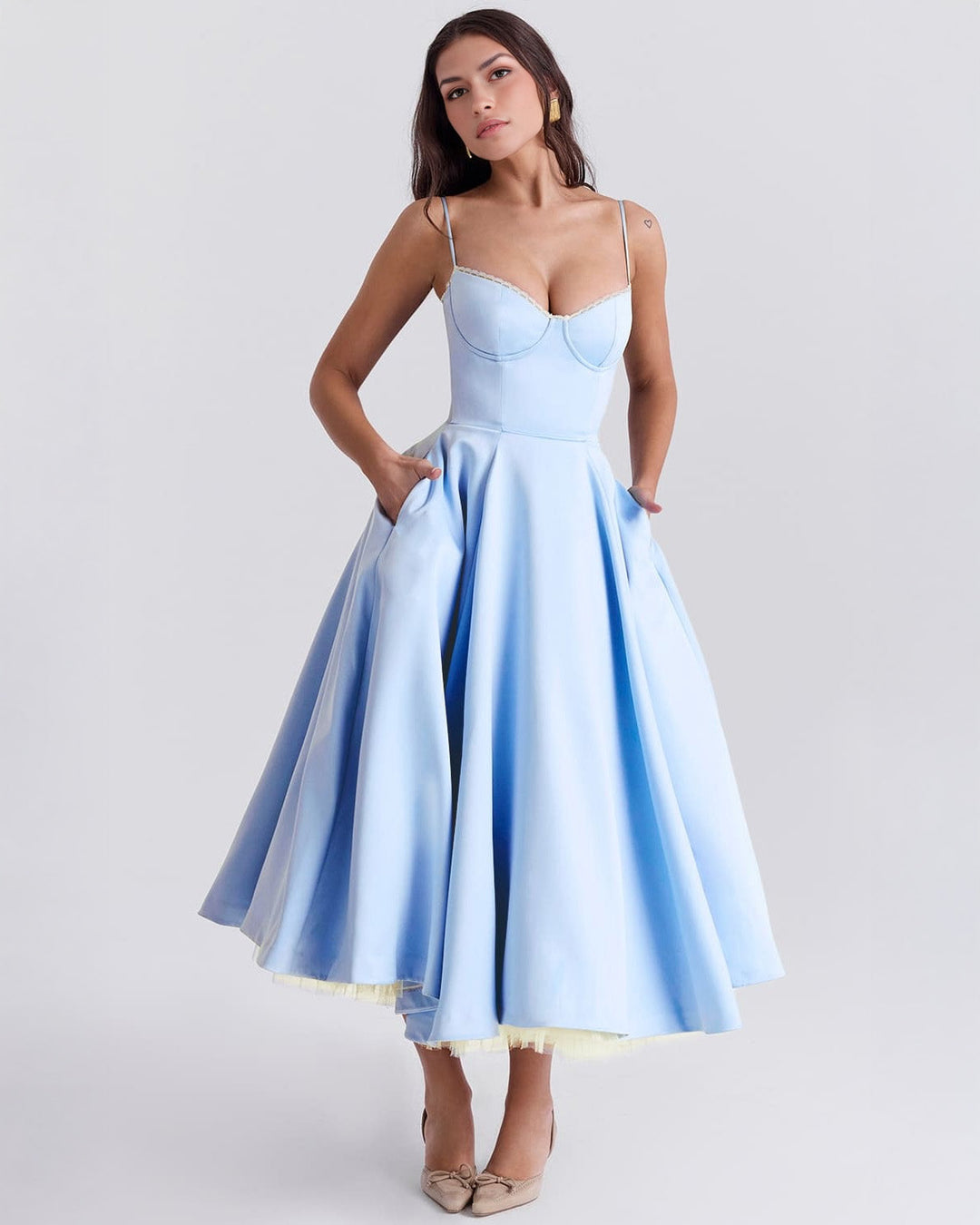 Ophira - Classy Corset Midi Dress