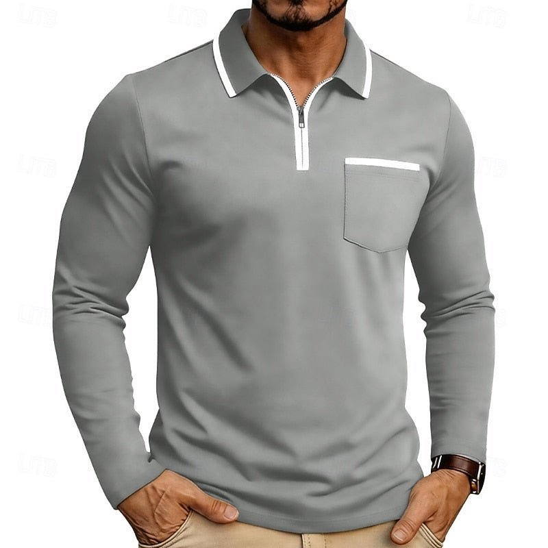Zion | Refined Quarter-Zip Polo Shirt