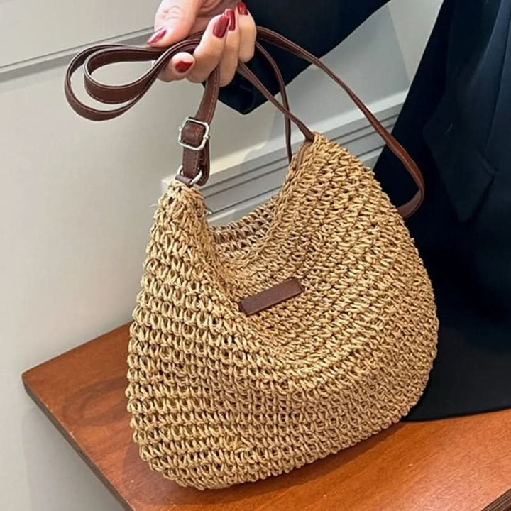 Sophie | Handwoven Interior Straw Tote Bag
