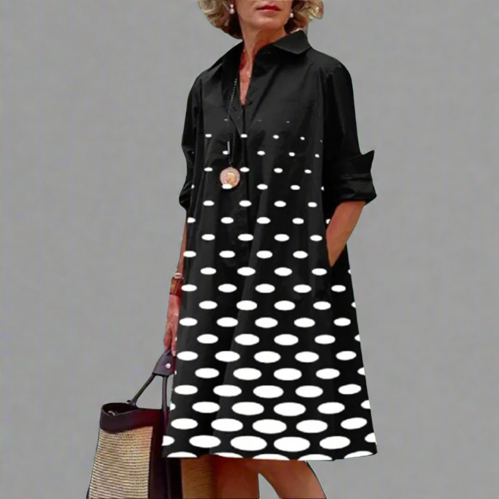 NEVARA – LUXE MIDI DRESS WITH ELEGANT DESIGN