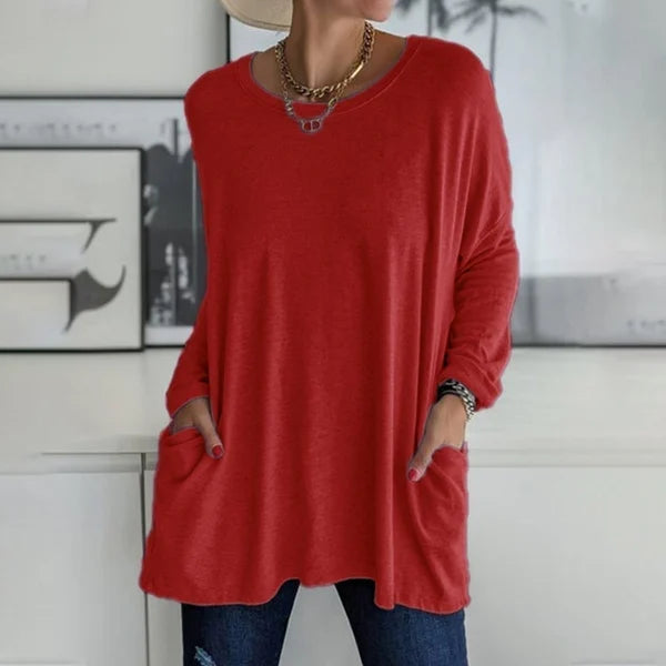 Sabrina - Relaxed Pocket Knit Sweater