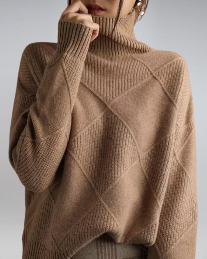Anika | Refined And Versatile Turtleneck Knit Sweater