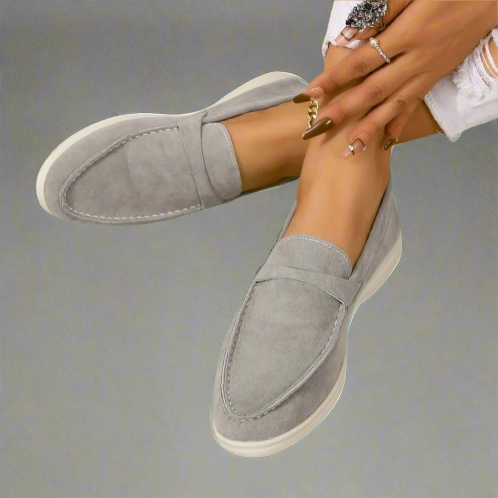 Hannah - Handcrafted Elegant Suede Loafers