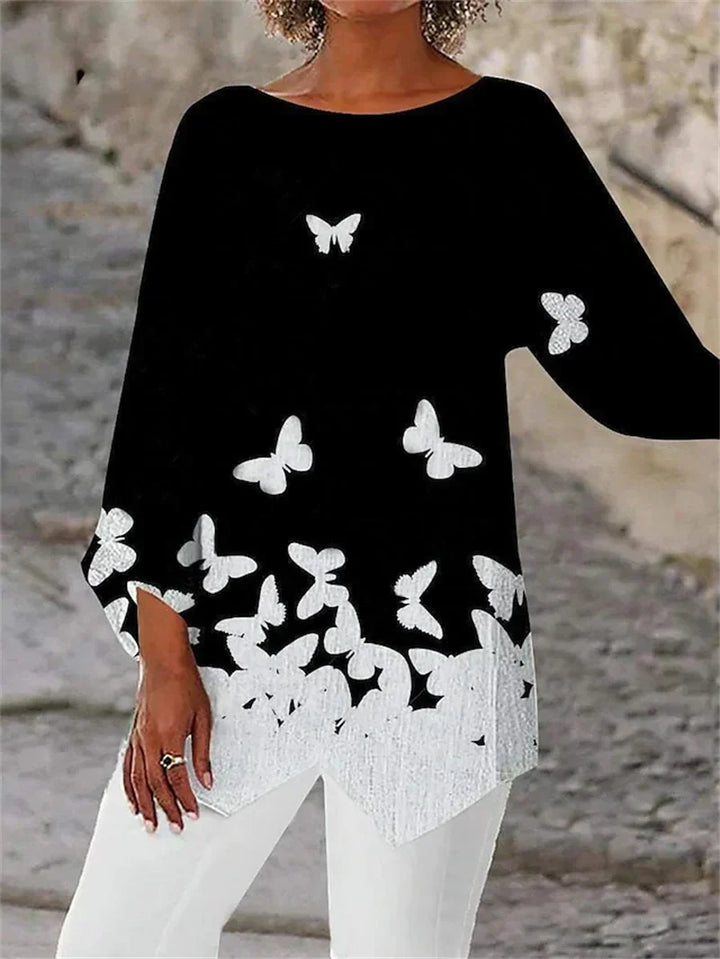 LYSENDRAE – ROUND NECK & LONG SLEEVE PRINTED SHIRT