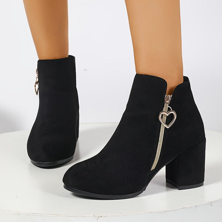 Josie | Elegant Block-Heel Ankle Boots