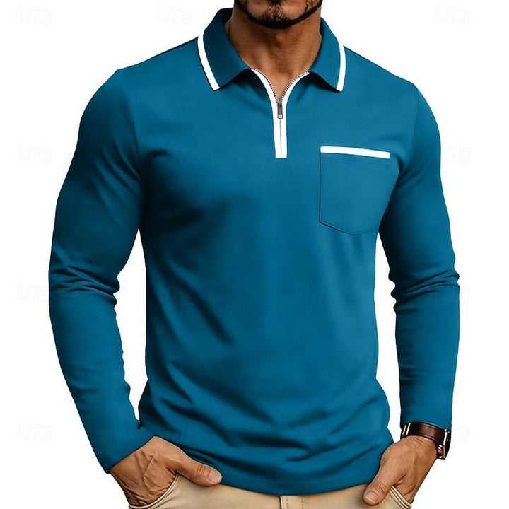 Zion | Refined Quarter-Zip Polo Shirt