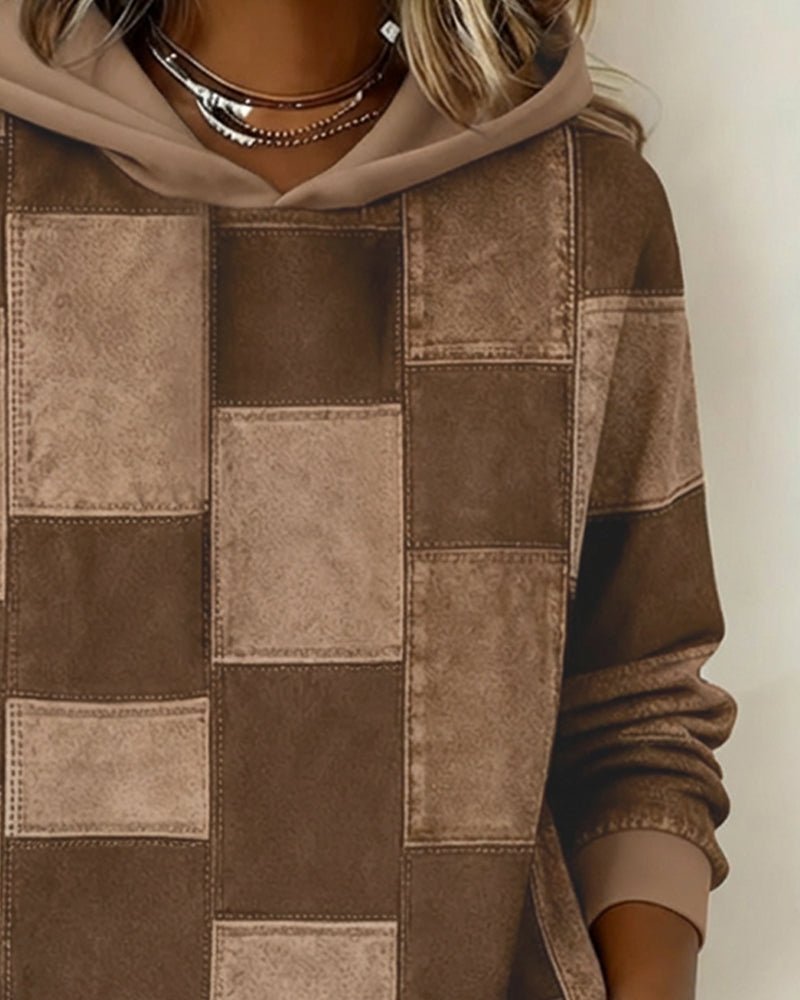 Lydia | Cozy And Artistic Patchwork Hoodie