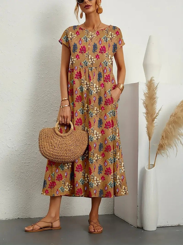 Indigo | Elegant Floral Dress