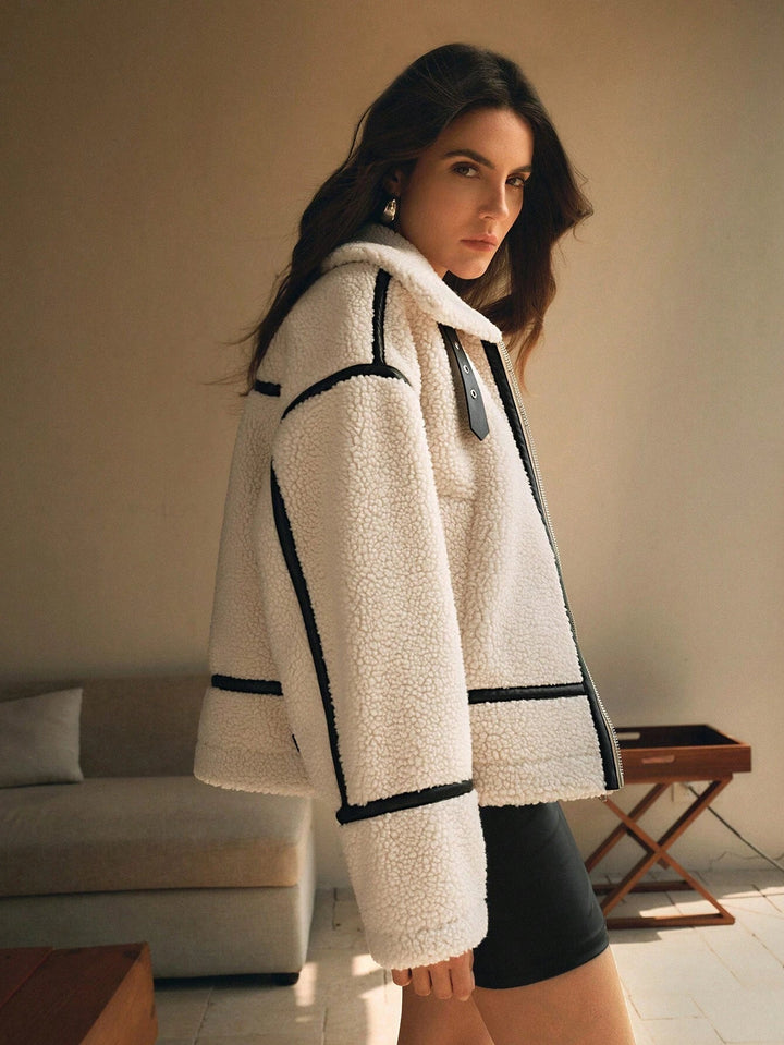 Renee | Women's Oversized Sherpa Jacket