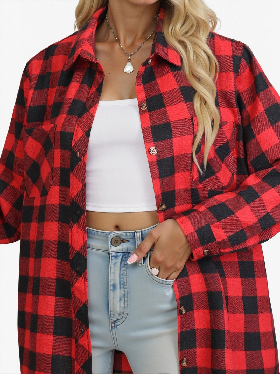 Melanie | Relaxed Buffalo Check Lumberjack