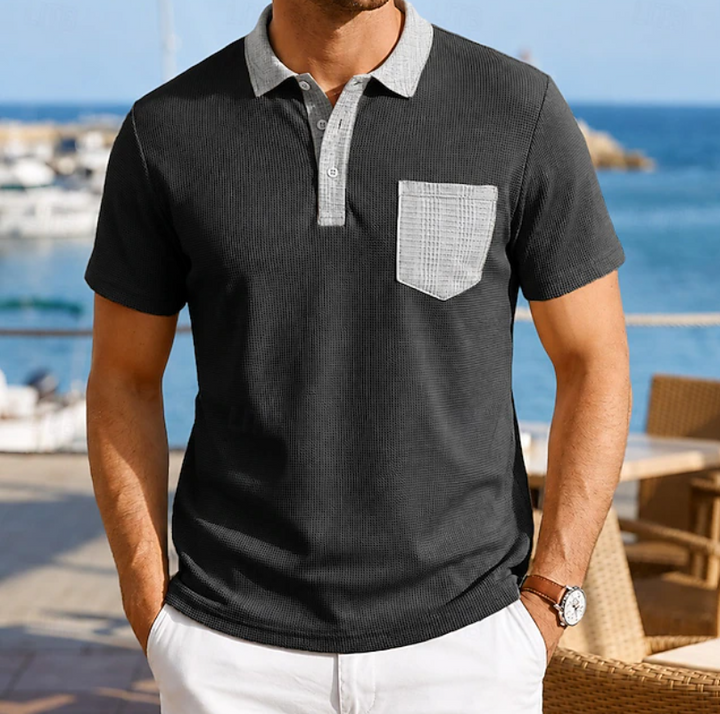 Alexander | Refined Contrast Pocket Polo Shirt