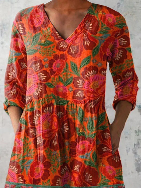 Felicity - Long V-Neck Shirt