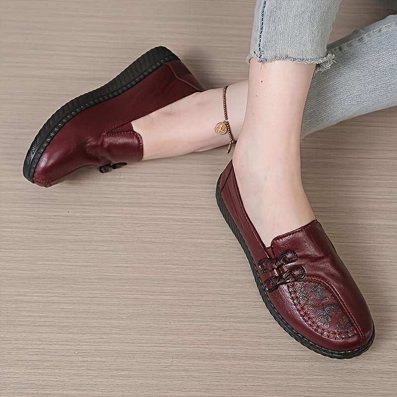 Avery |  Elegant Cushioned Embroidered Loafers