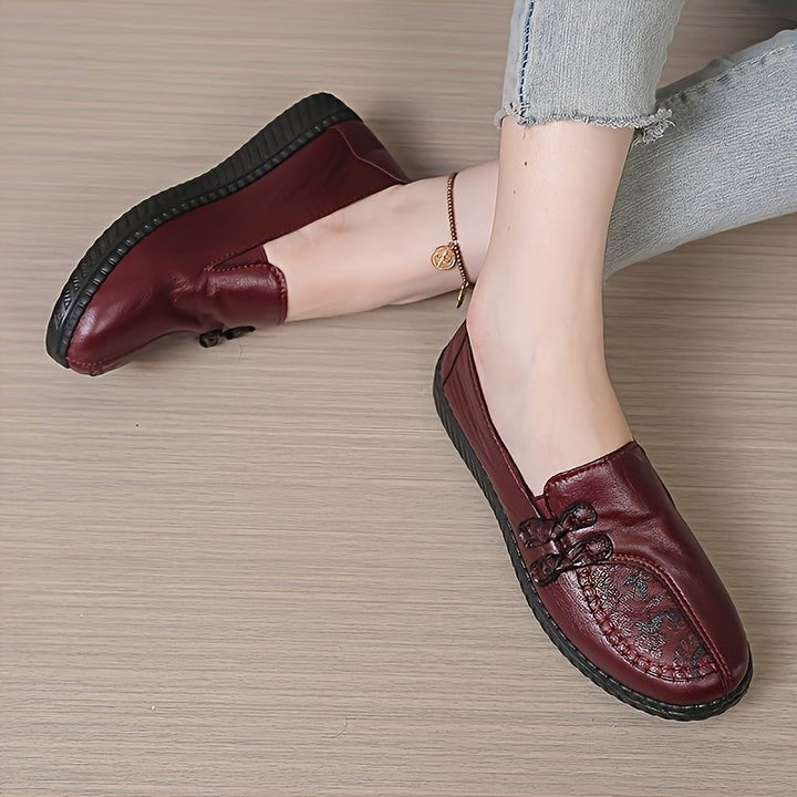 Avery |  Elegant Cushioned Embroidered Loafers