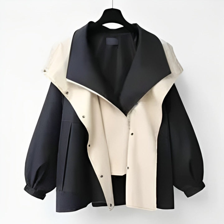 Naylani | Oversized Waterproof Double-Collar Trench Coat