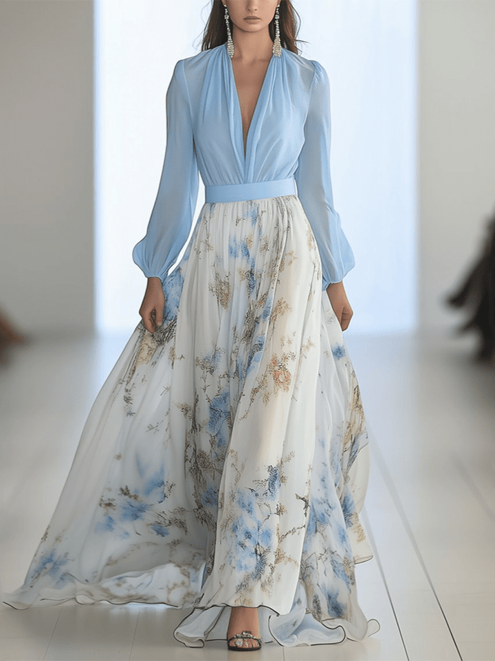 Zara - Elegant Floral Maxi Dress