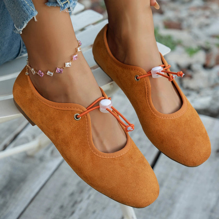Amelia | Suede Lace-Up Mary Jane Loafer