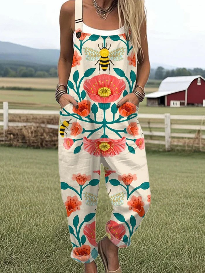 OLIVIA – SUNSET BLOOM WIDE-LEG JUMPSUIT