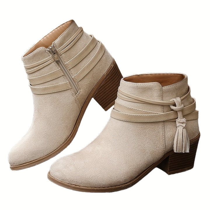 Miriam | Refined And Versatile Tassel Ankle Boots